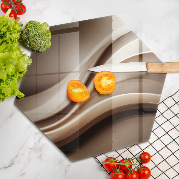 Cache plaque de cuisson Lignes douces d'abstraction