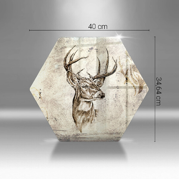 Cache plaque de cuisson Illustration d'animaux de cerf