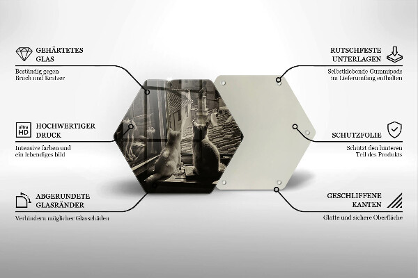 Cache plaque de cuisson Ville et fenêtre des chats