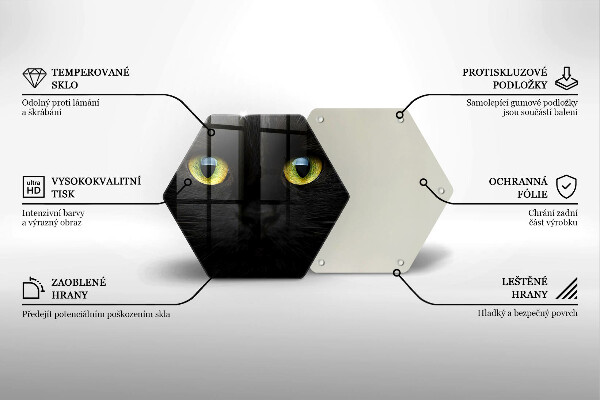 Cache plaque de cuisson Yeux de chat animaux