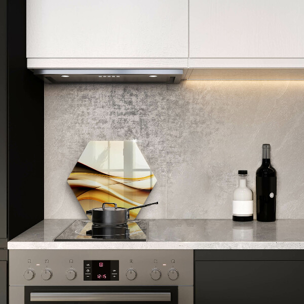 Cache plaque de cuisson Lignes de fumée abstraites