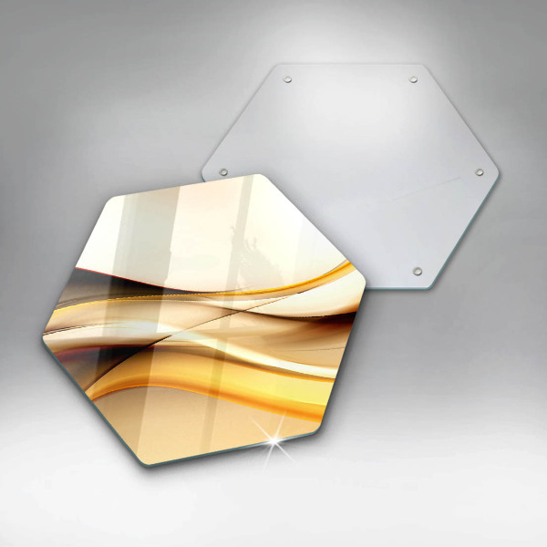 Cache plaque de cuisson Lignes de fumée abstraites