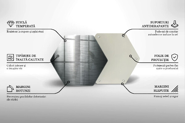 Cache plaque de cuisson Texture métallique