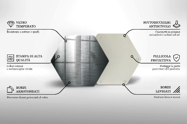 Cache plaque de cuisson Texture métallique