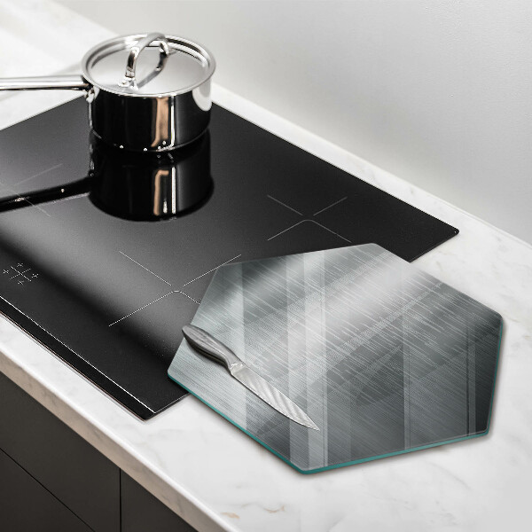 Cache plaque de cuisson Texture métallique