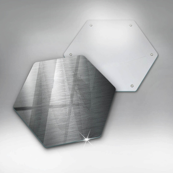 Cache plaque de cuisson Texture métallique