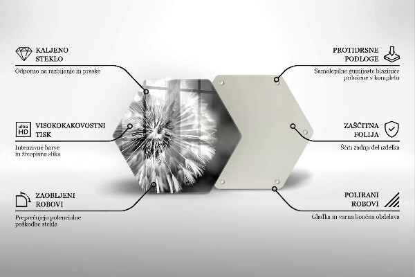 Cache plaque de cuisson Un pissenlit délicat