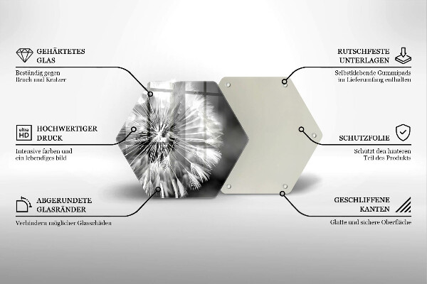 Cache plaque de cuisson Un pissenlit délicat