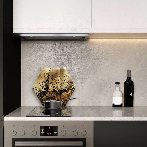 Cache plaque de cuisson Rosée et pissenlits