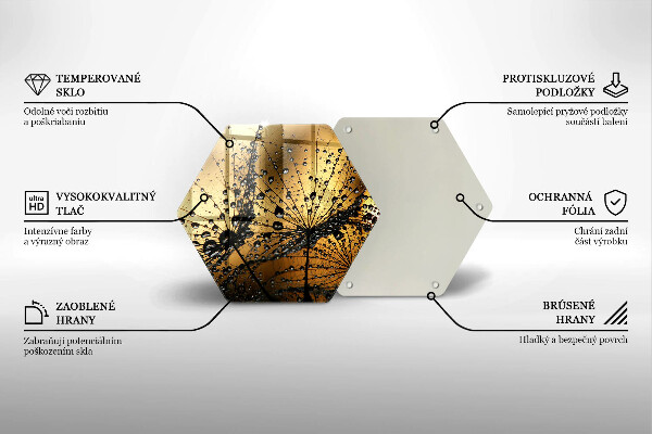 Cache plaque de cuisson Rosée et pissenlits