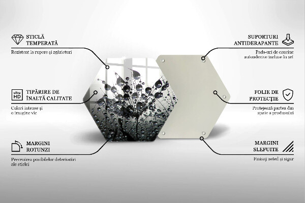 Cache plaque de cuisson Pissenlits et rosée
