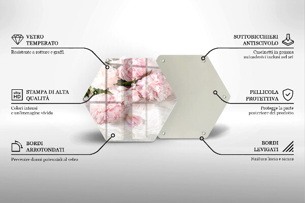 Cache plaque de cuisson Fleurs de roses délicates