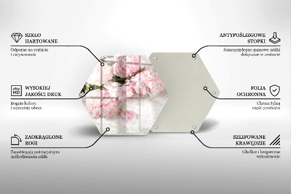 Cache plaque de cuisson Fleurs de roses délicates