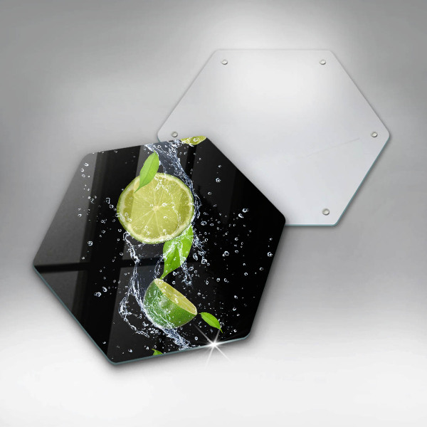 Cache plaque de cuisson Limes juteuses dans l'eau
