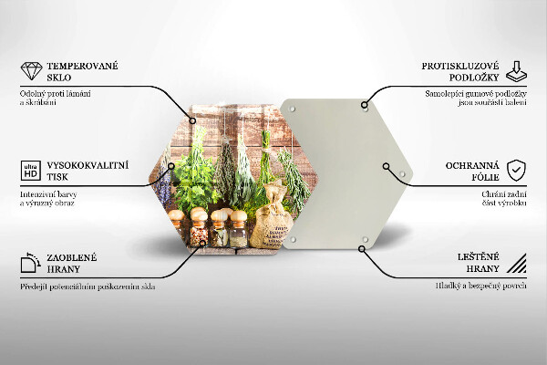 Cache plaque de cuisson Herbes épices et bois