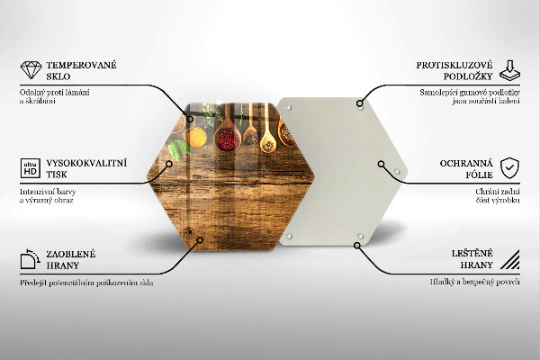 Cache plaque de cuisson Cuillères en bois d'épices