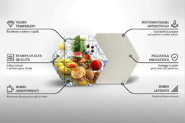 Cache plaque de cuisson Fruits juteux et eau