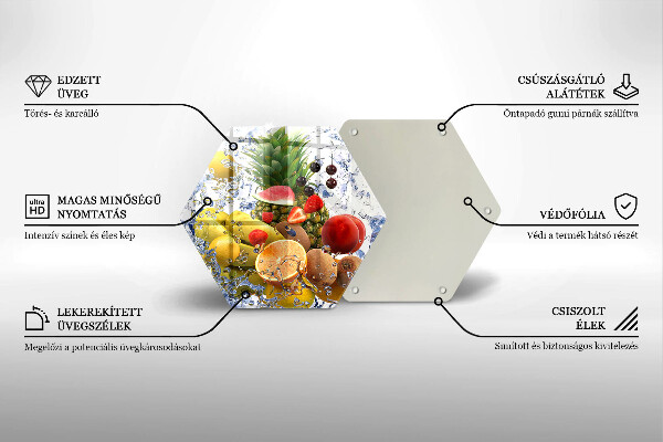 Cache plaque de cuisson Fruits juteux et eau