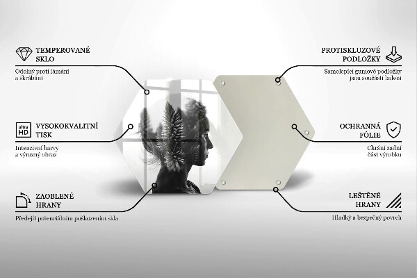 Cache plaque de cuisson Femme et forêt