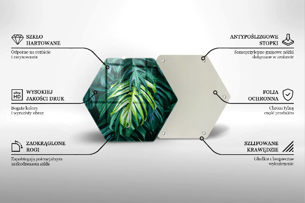 Cache plaque de cuisson Feuilles de monstera sauvage