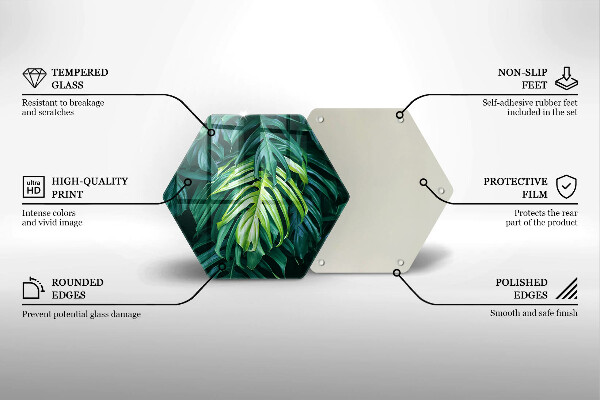 Cache plaque de cuisson Feuilles de monstera sauvage