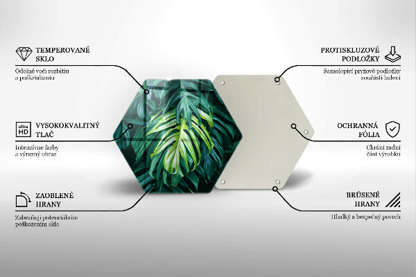 Cache plaque de cuisson Feuilles de monstera sauvage