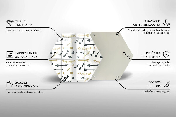Cache plaque de cuisson Modèle de flèches bohème