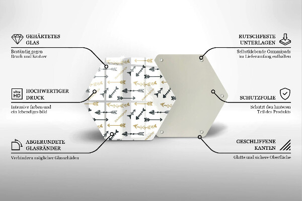 Cache plaque de cuisson Modèle de flèches bohème
