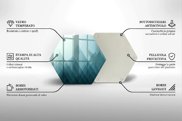 Cache plaque de cuisson Montagnes abstraites