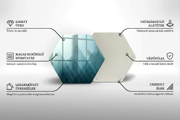 Cache plaque de cuisson Montagnes abstraites