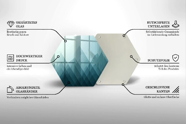 Cache plaque de cuisson Montagnes abstraites