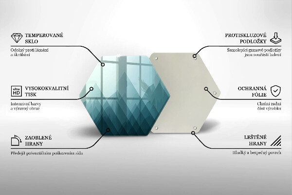 Cache plaque de cuisson Montagnes abstraites