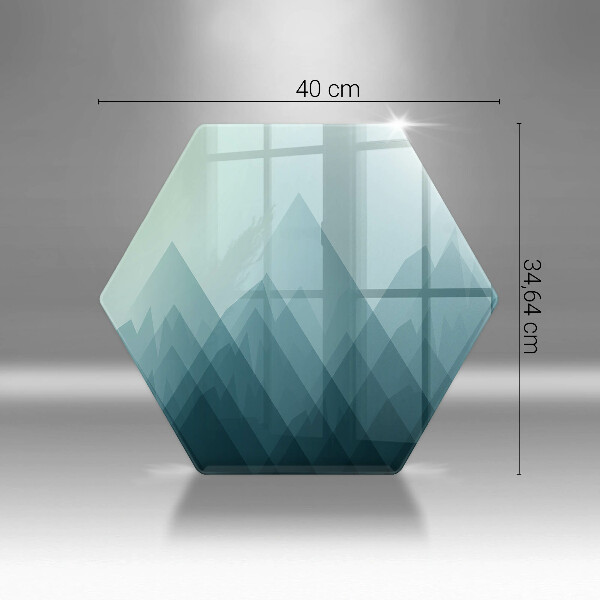 Cache plaque de cuisson Montagnes abstraites