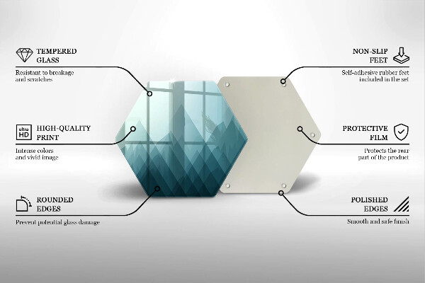 Cache plaque de cuisson Montagnes abstraites