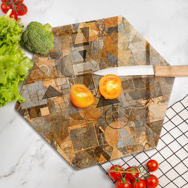 Cache plaque de cuisson Modèle sans couture de figures géométriques