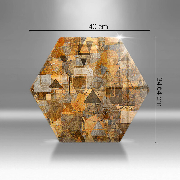 Cache plaque de cuisson Modèle sans couture de figures géométriques