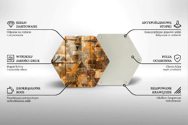 Cache plaque de cuisson Modèle sans couture de figures géométriques