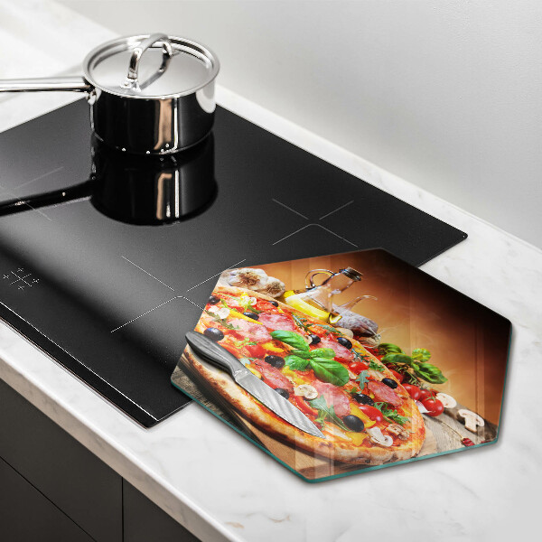 Cache plaque de cuisson Pizza italienne