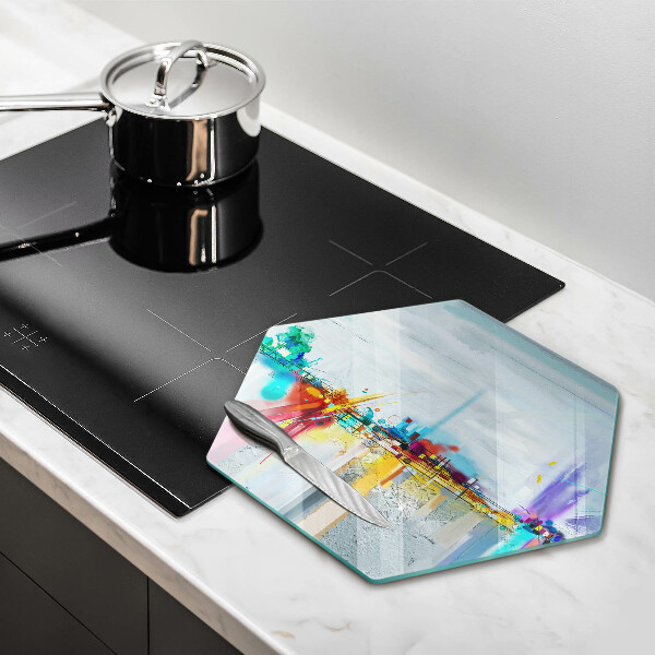 Cache plaque de cuisson Abstraction peinte