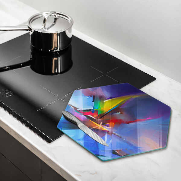 Cache plaque de cuisson Abstraction peinte