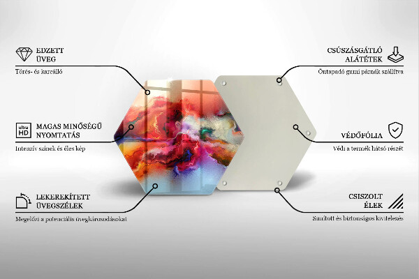 Cache plaque de cuisson Abstraction enfumée