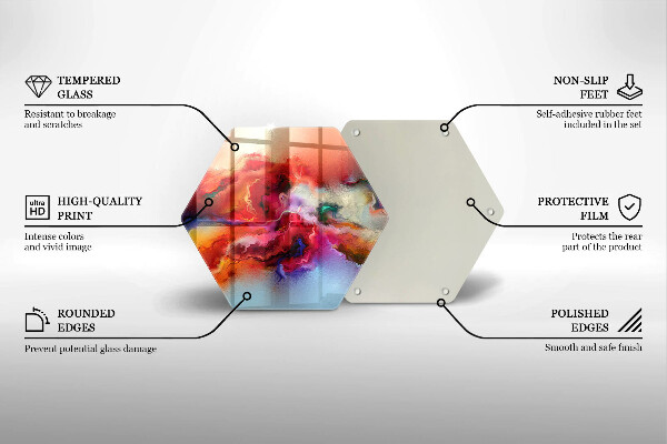 Cache plaque de cuisson Abstraction enfumée