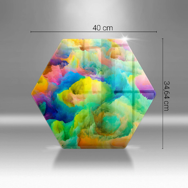 Cache plaque de cuisson Abstraction colorée