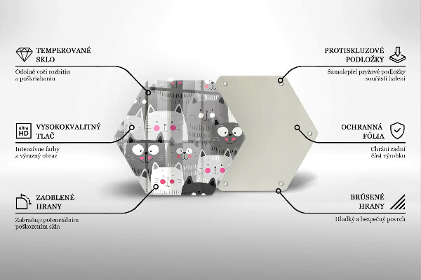 Cache plaque de cuisson Illustration de chats