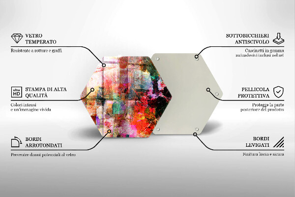 Cache plaque de cuisson Peinture abstraite