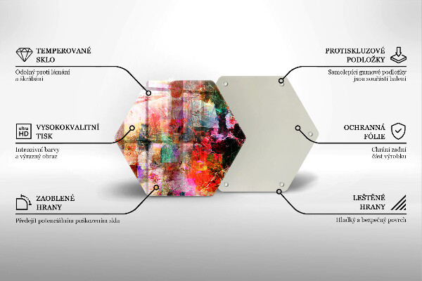 Cache plaque de cuisson Peinture abstraite