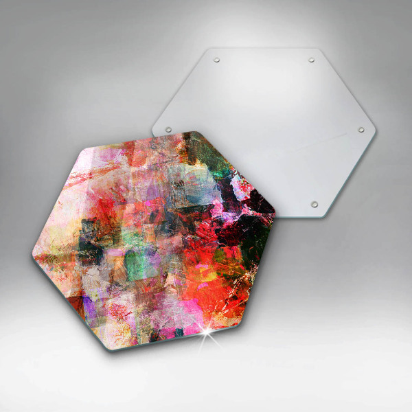 Cache plaque de cuisson Peinture abstraite