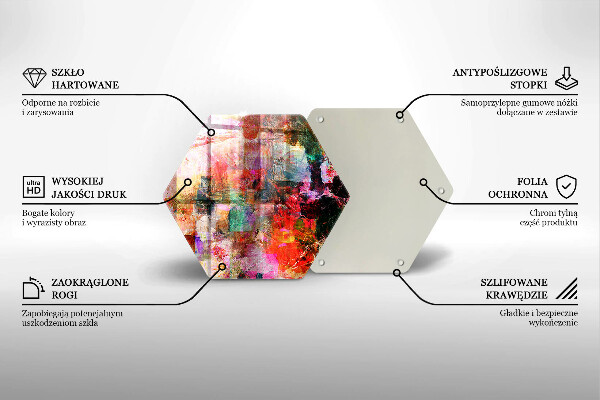 Cache plaque de cuisson Peinture abstraite