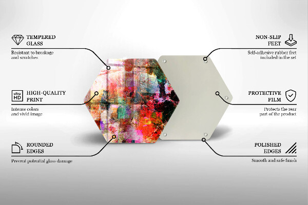 Cache plaque de cuisson Peinture abstraite