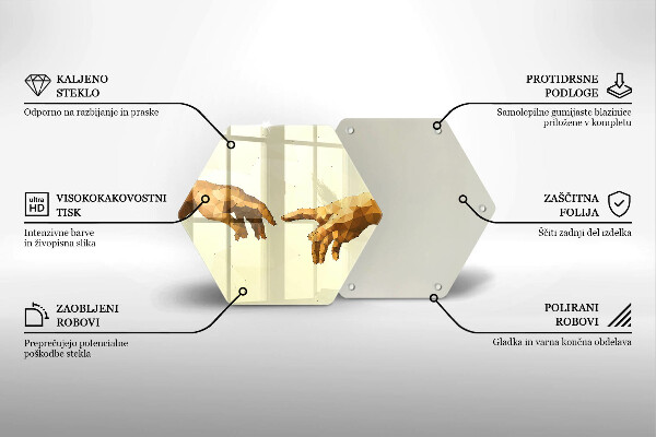 Cache plaque de cuisson Création des mains d'Adam